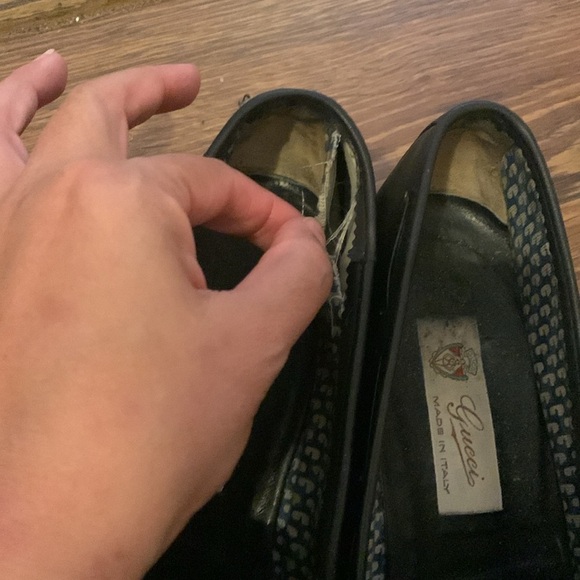 Vintage Gucci Black Leather Loafers with Tassels - Picture 5 of 12